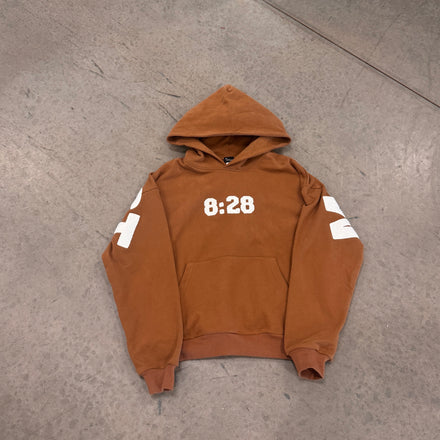 8:28 Brown Hoodie