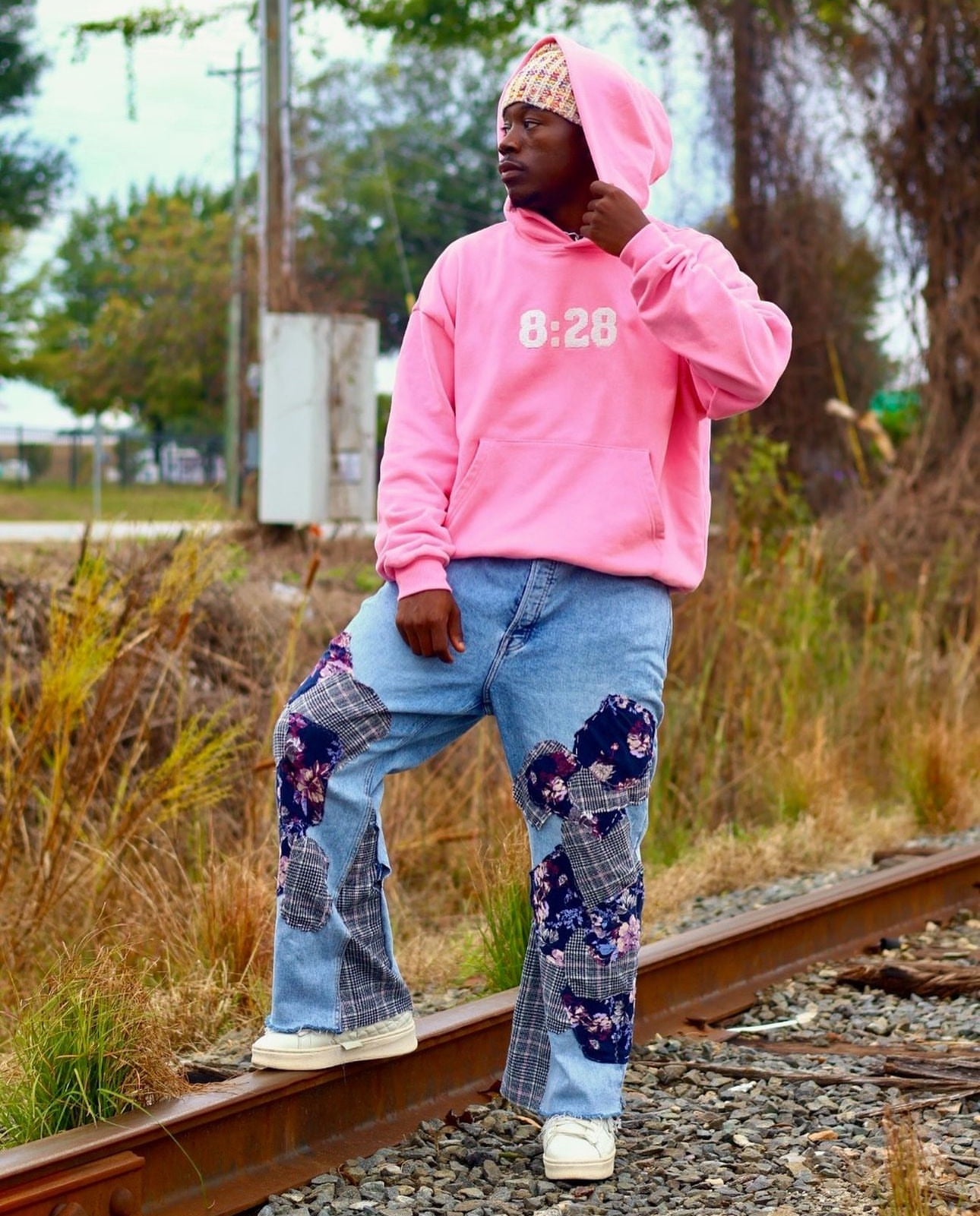 8:28 Pink Hoodie